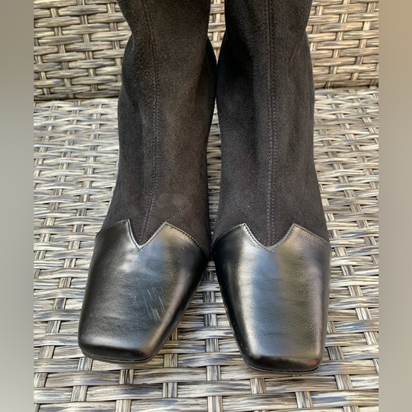 Alberto Zago Suede Leather Trim Ankle Boots, Size 36, Made in Italy, NEW - Picture 4 of 8